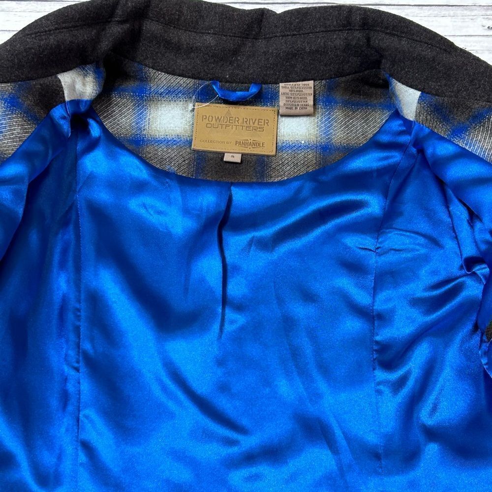 Powder River Outfitters Collection by Panhandle Slim Plaid Wool Jacket - Picture 9 of 12